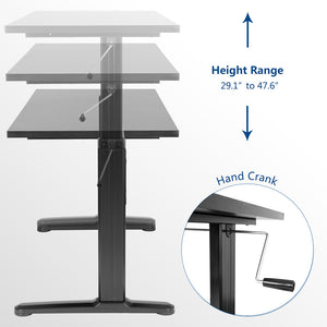 Standing Desk Frame Adjustable Desk Electric Dual Motor Eletab