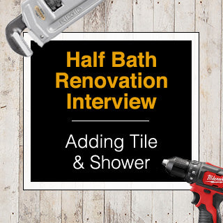 A DIYer Adds a Shower to a Half Bath | Riverbend Home