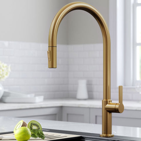 Pull-down kitchen faucet