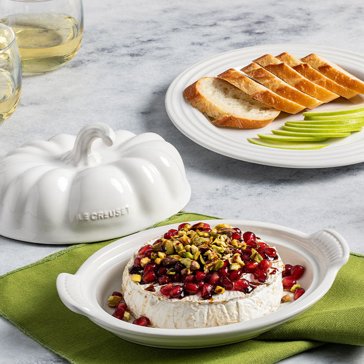 Baked Camembert with Pomegranate and Pistachios Recipe