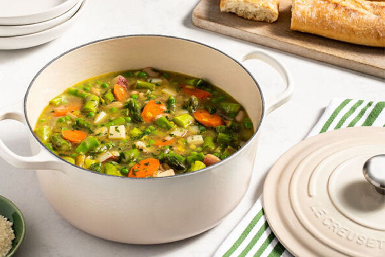 Spring Vegetable Minestrone Soup Recipe | Riverbend Home