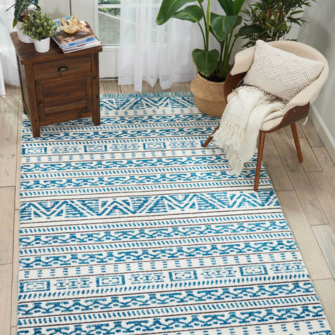 Area rugs add warmth and color.