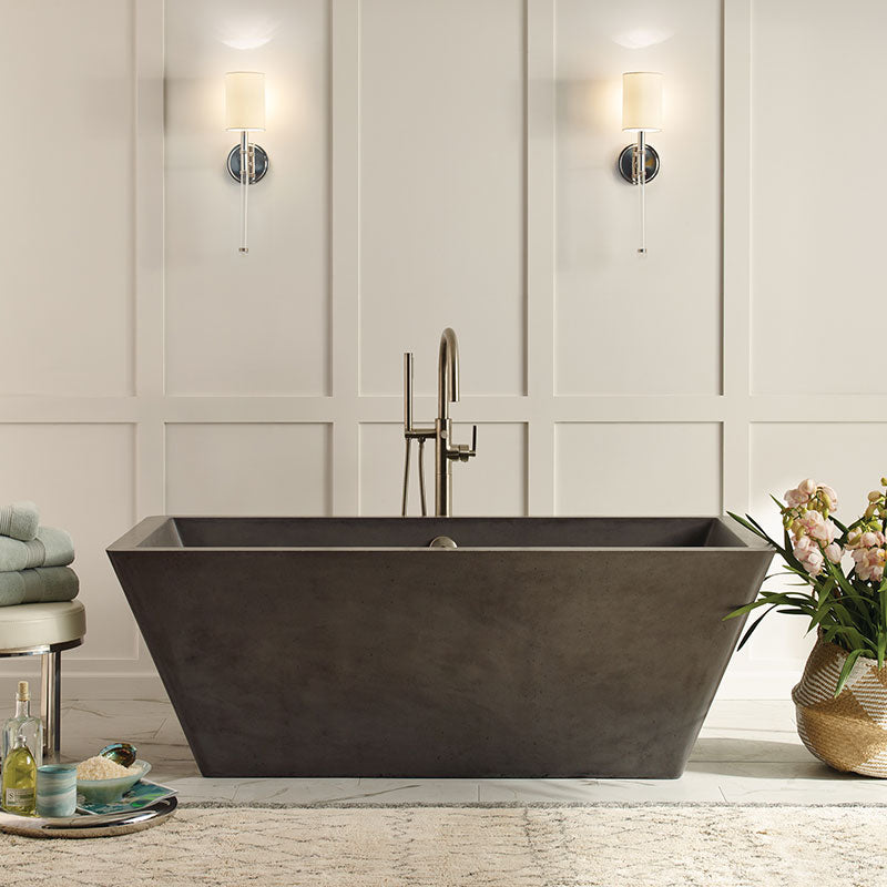 Indulge in a centerpiece bathtub.