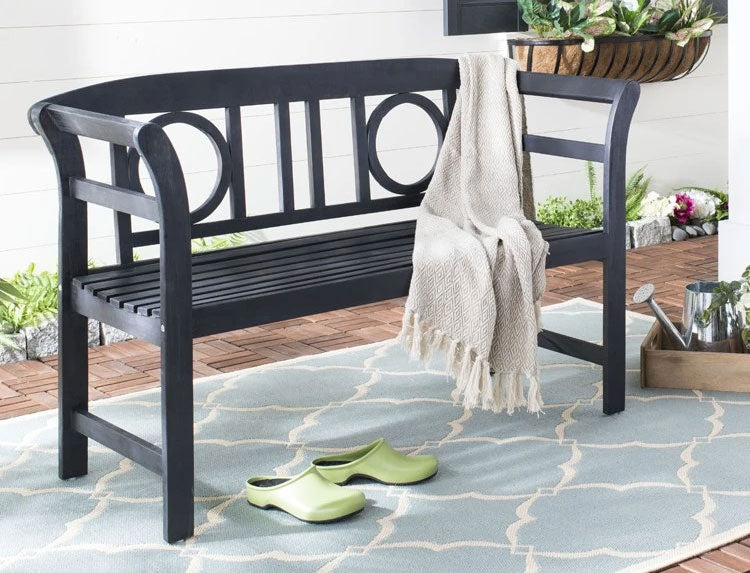 Accessorize your outdoor space with outdoor pillows, throws, and area rugs.