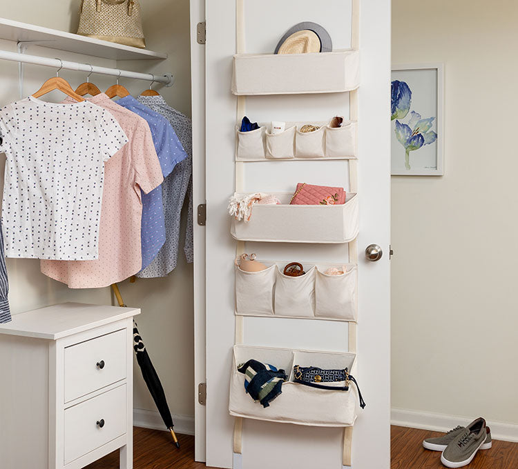 Utilize vertical space in your closet.