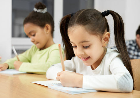 Kids doing schoolwork