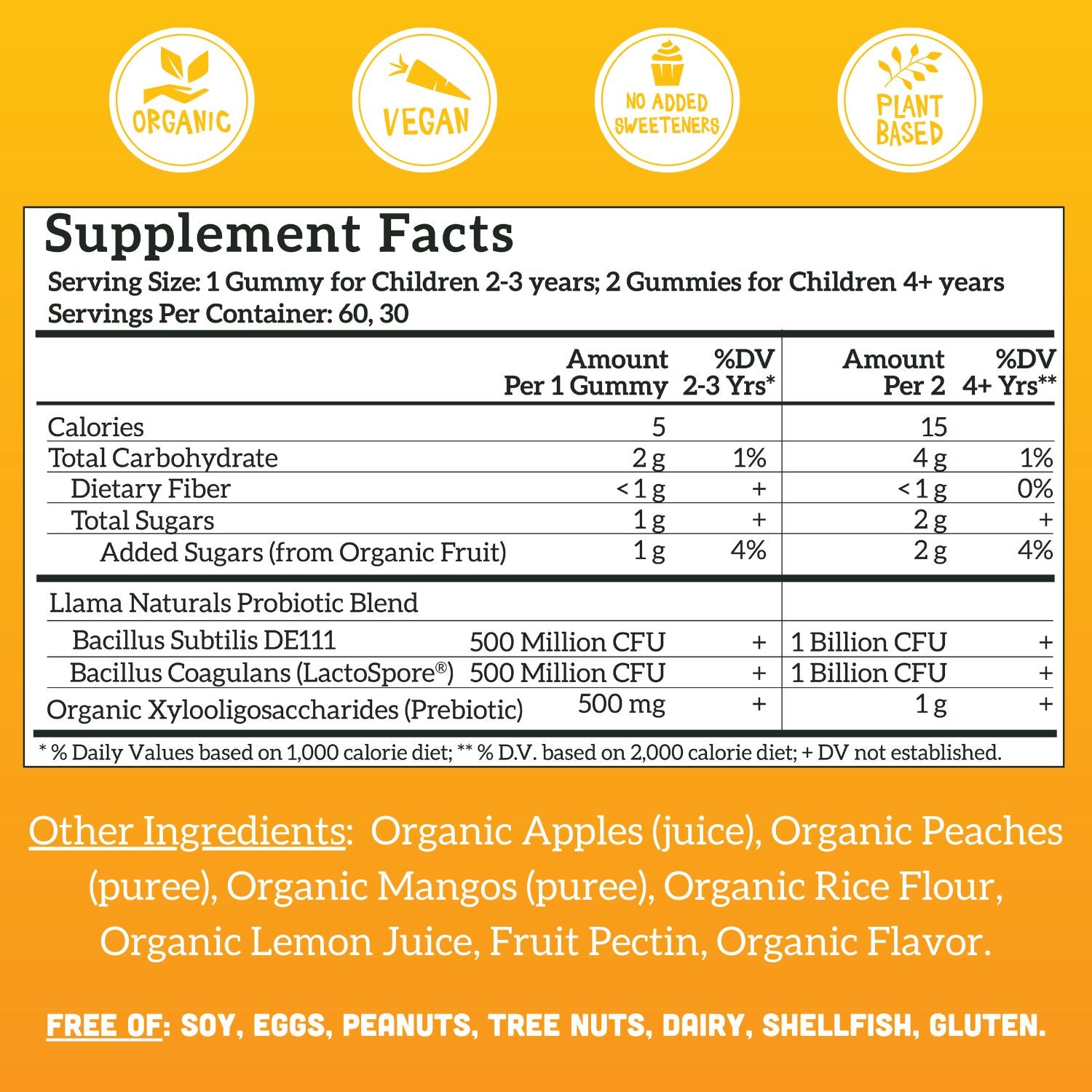 Page 2 - Reviews - Llama Naturals, Prebiotic & Probiotic Whole Fruit  Gummies, Peach Mango, 60 Fruit Gummies - iHerb