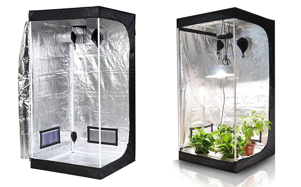 Slibende Tilkalde Afspejling CANNABMALL 3.3'x3.3'x 6' Black 40"x40"x71" best indoor grow room setup  frame 3x3 grow tent
