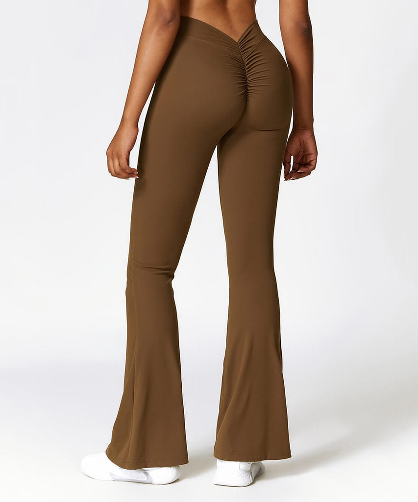 Solid V Back Butt Lift Seamed Legging