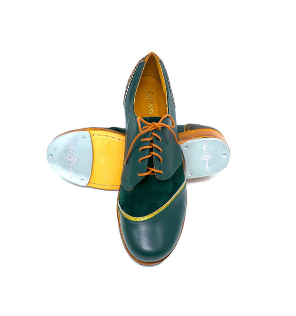 yellow tap shoes