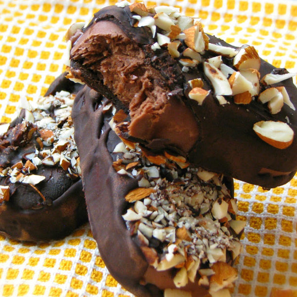 frozen dairy-free vegan chocolate ice cream bars