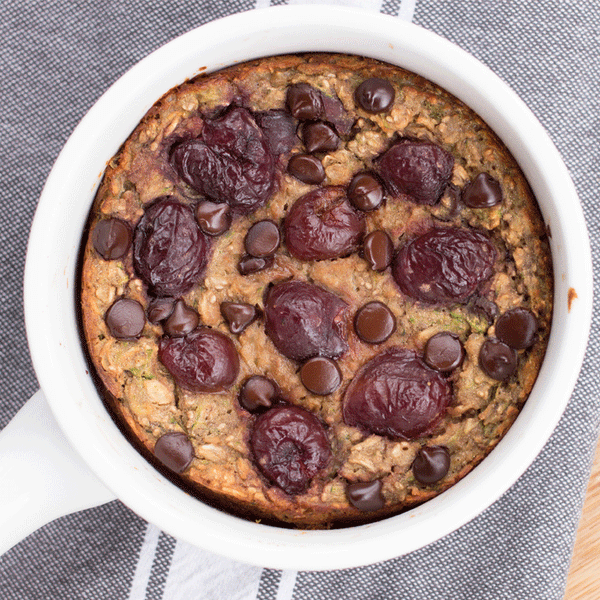 chocolate covered cherry baked oatmeal