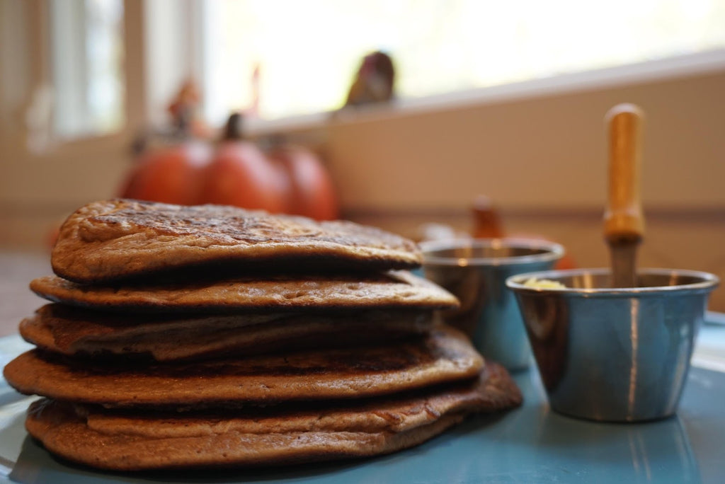 Chocolate Banana Paleo Protein Pancakes Recipe