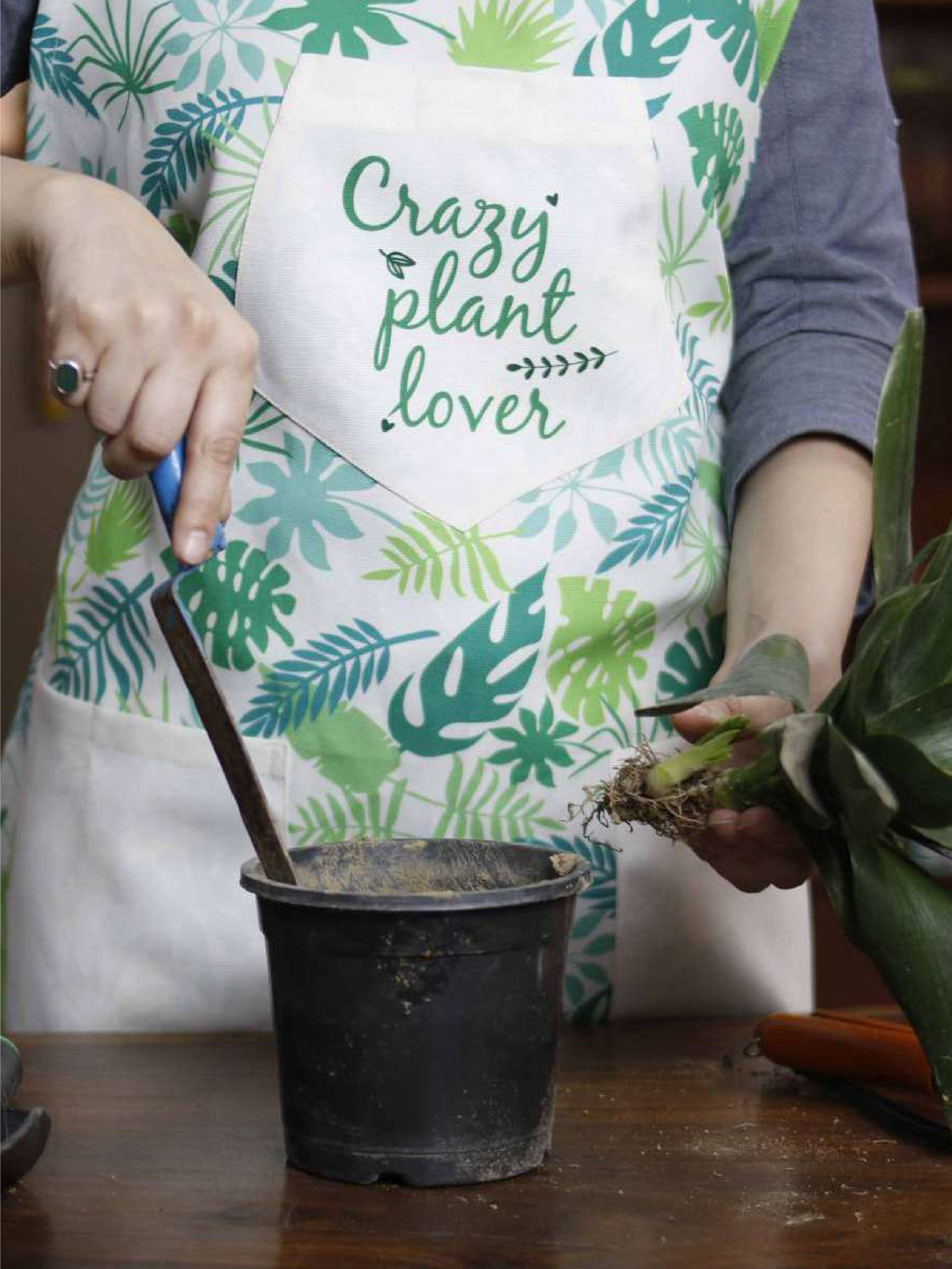 Crazy plant lover waterproof gardening apron