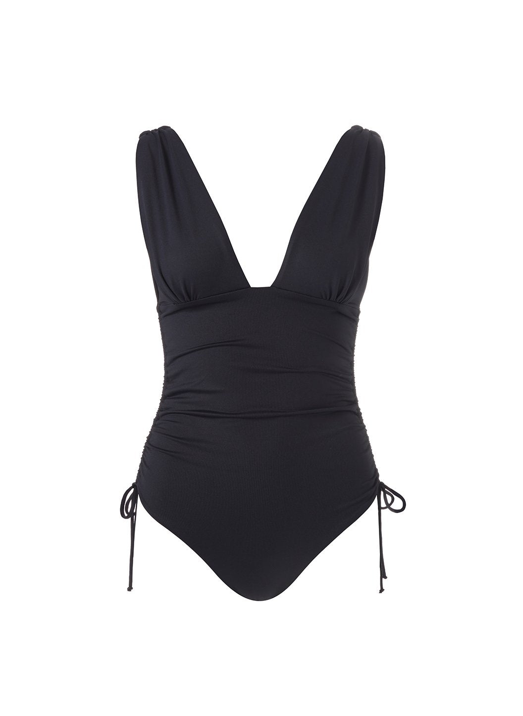 Sydney Black Rouched Bandeau Swimsuit