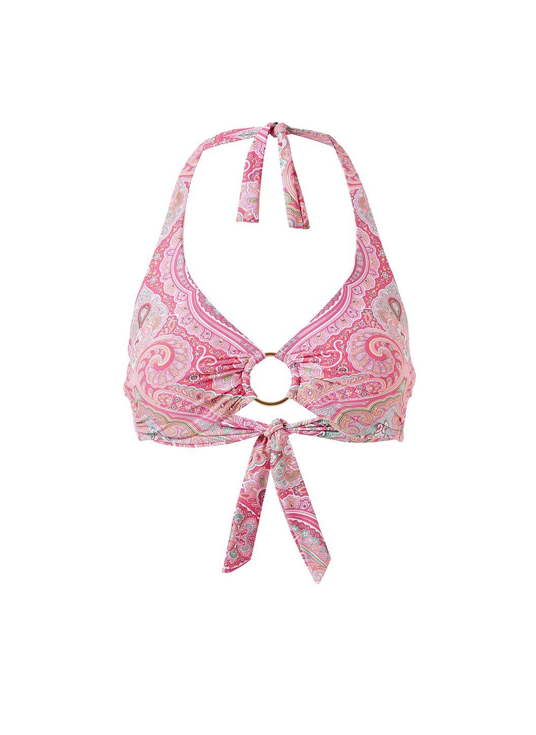 Melissa Odabash Cancun Blush Paisley Classic Triangle Bikini Bottom ...