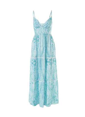 Jamie Paisley Empireline Maxi Beach Dress