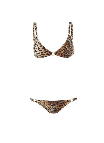 Melissa Odabash Montenegro Cheetah Print Bralette Ring Bikini ...