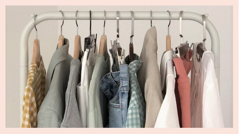 Image of clothing on a rack