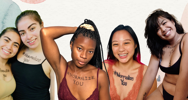 Image of five individuals with the words #NormalizeYou written on their chests