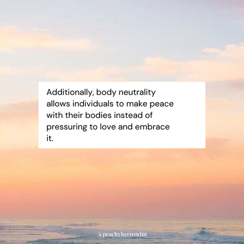 Image with sunset in the background describing how body neutrality describing what body neutrality is.