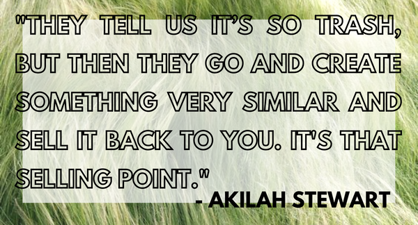 Quote from Akilah Stewart of FATRA