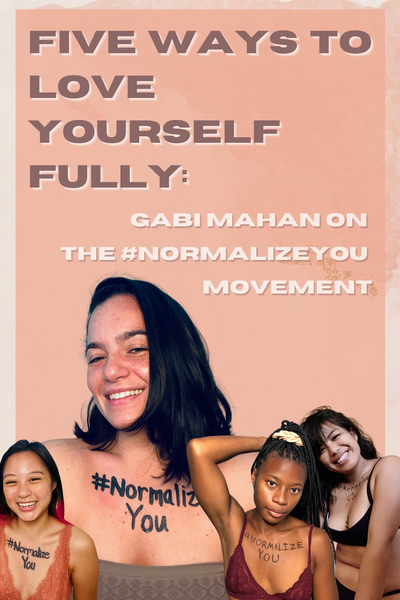 Pinnable image of Gabi Mahan and other individuals from the #NormalizeYou movement