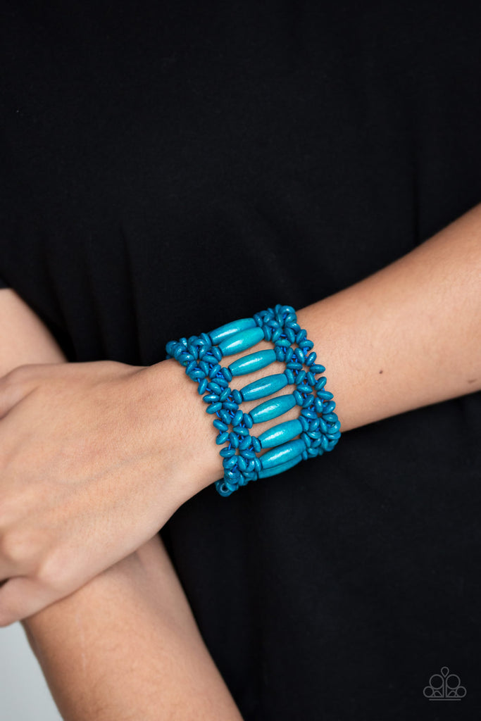 Paparazzi Bracelet Barbados Beach Club Blue Thebougieblingstore Com