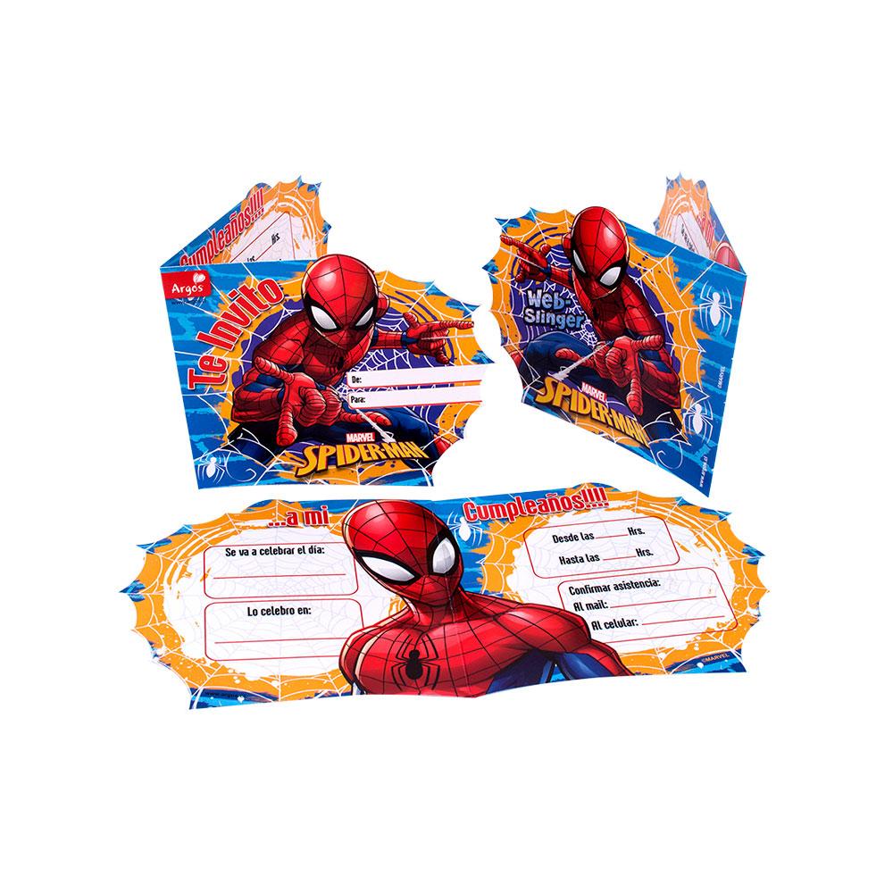 TARJETA INVITACION SPIDERMAN 6 UNIDADES – FIESTA EXPRESS