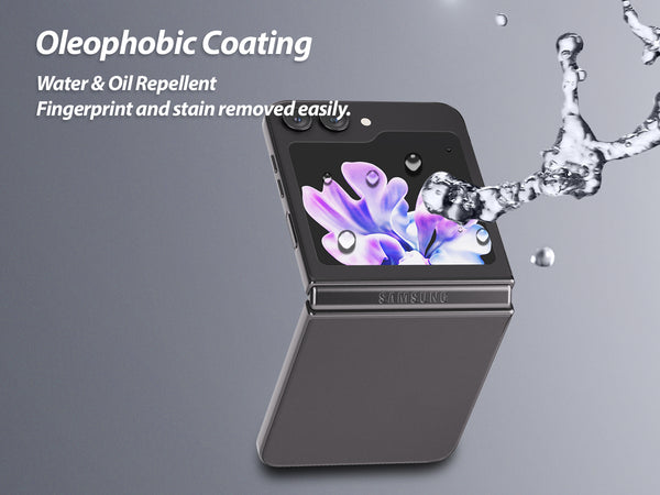 Samsung Galaxy Z Flip 5 Tempered glass WHITESTONE ALL-IN-ONE 2-SET Nillkin. lv
