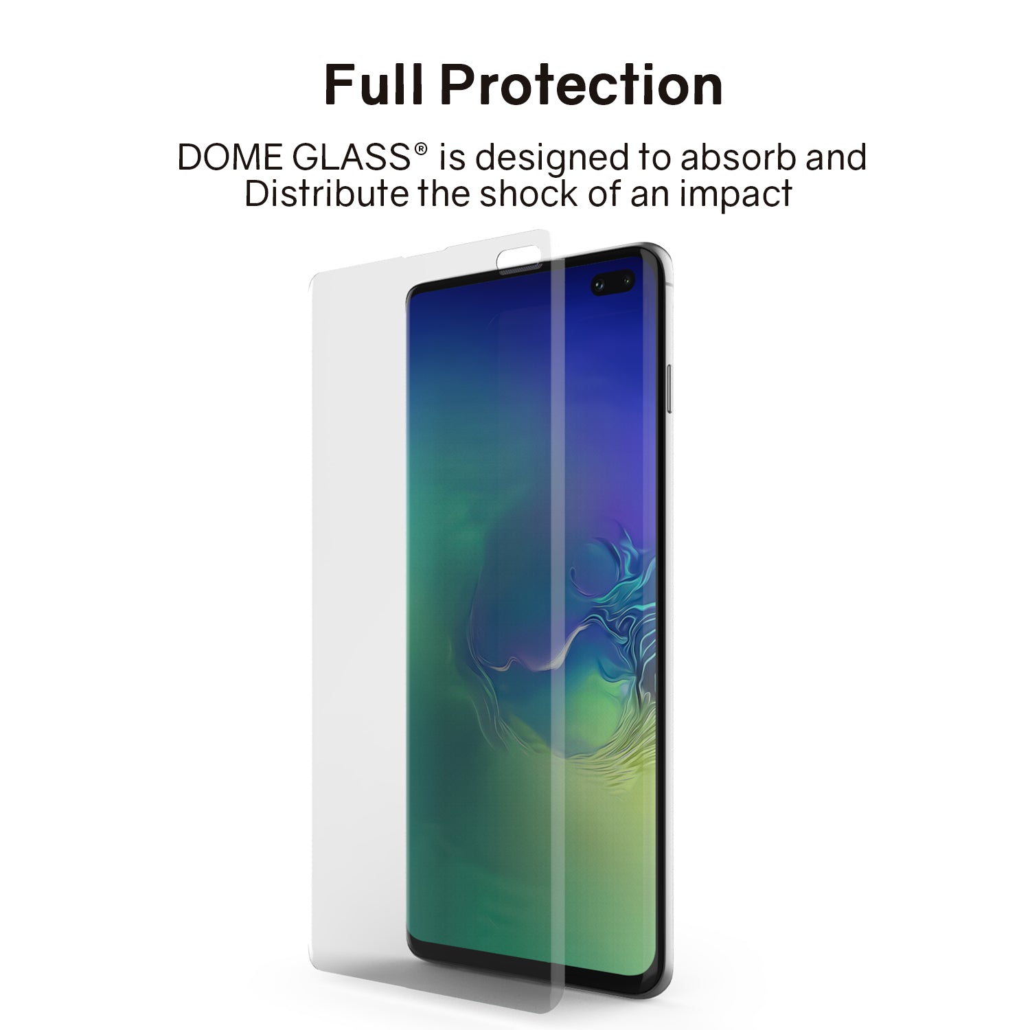 Galaxy S10 Plus Dome Glass Tempered Glass Screen Protector