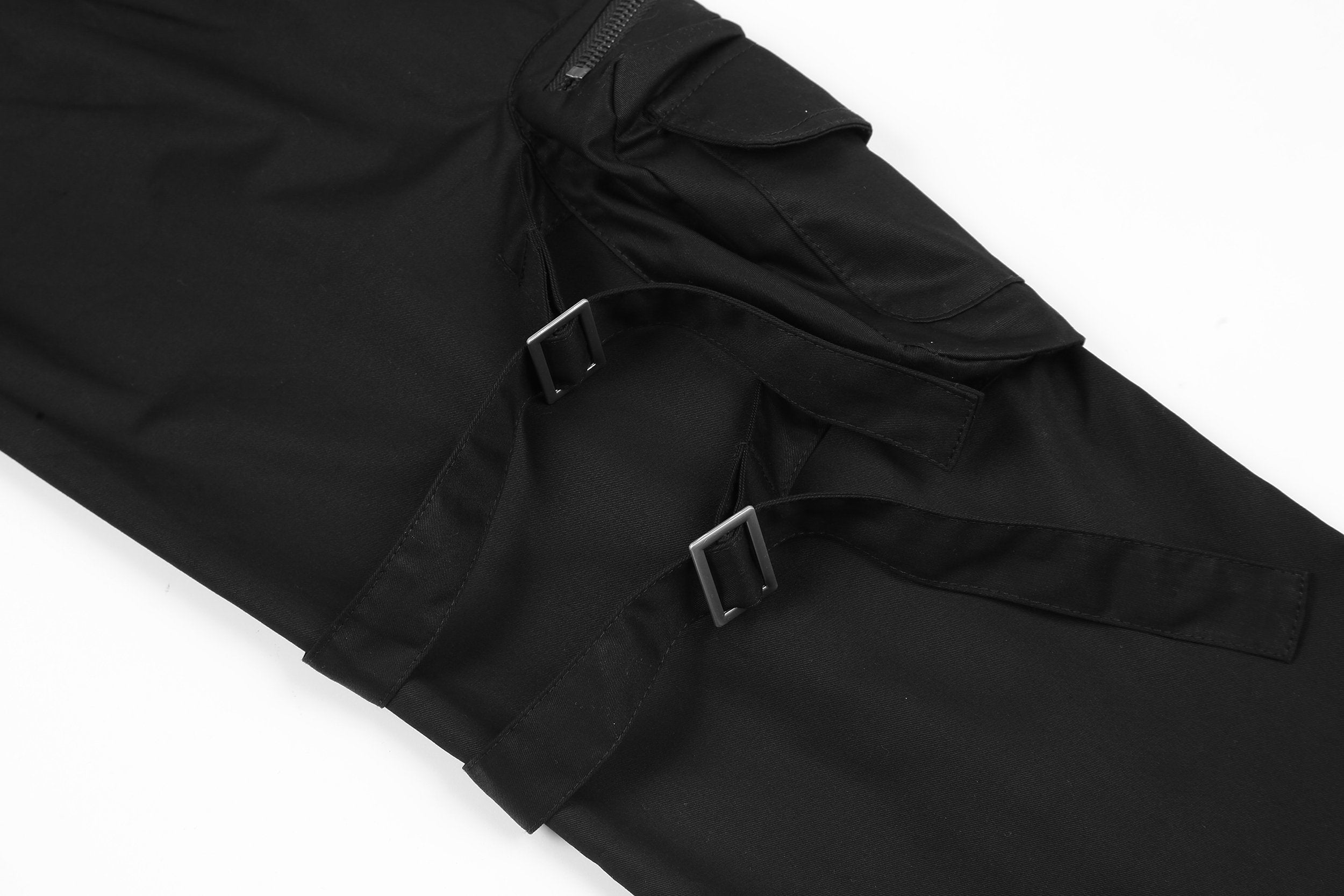 product Black Multi Zip & Strap Cargo Pants – TWILLMKT