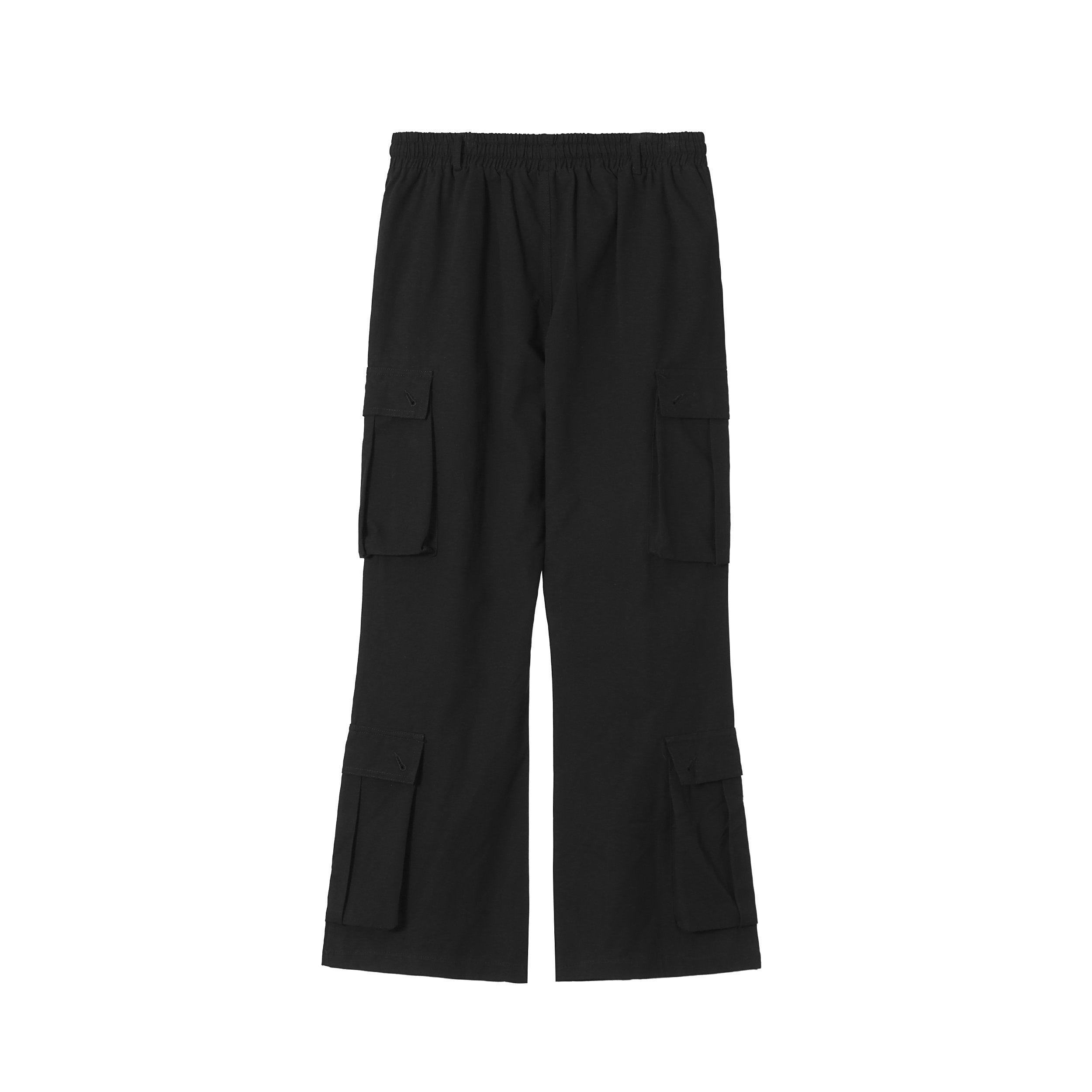 Black Quad Cargo Pocket Flare Leg Twill Pants – TWILLMKT