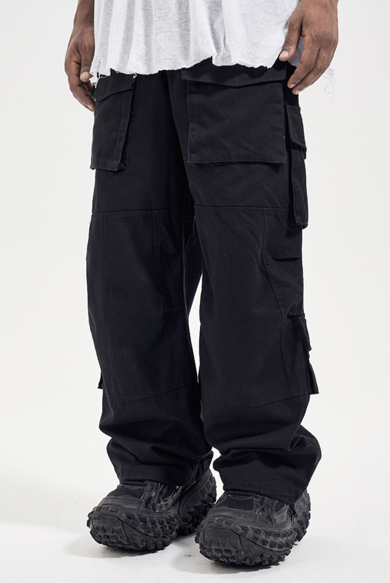 black cargo work pants