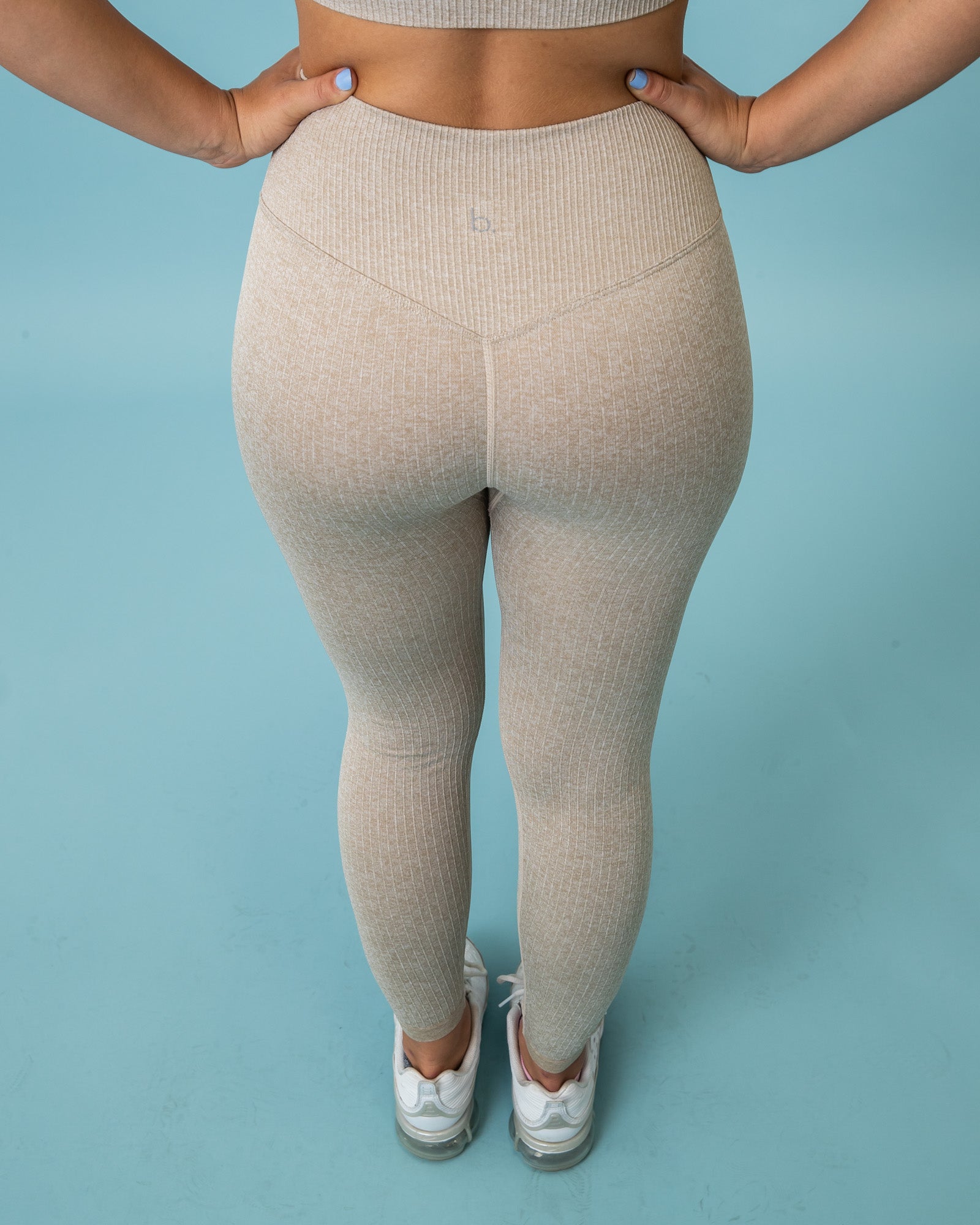 Ribbed Seamless Legging - Baby Blue