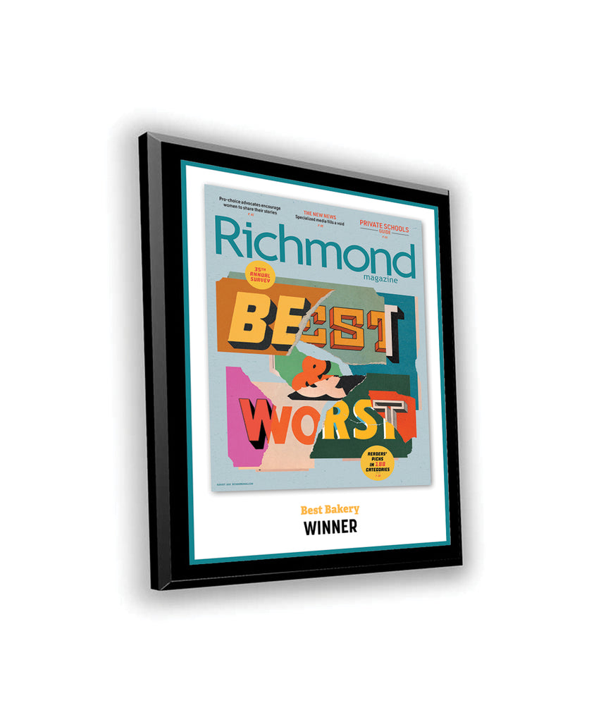 Richmond Magazine "Best & Worst" Cover Award Plaque