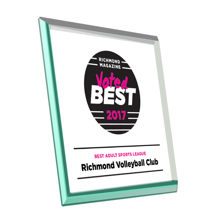 Richmond Magazine "Best & Worst" Logo Award Glass Plaque by NewsKeepsake