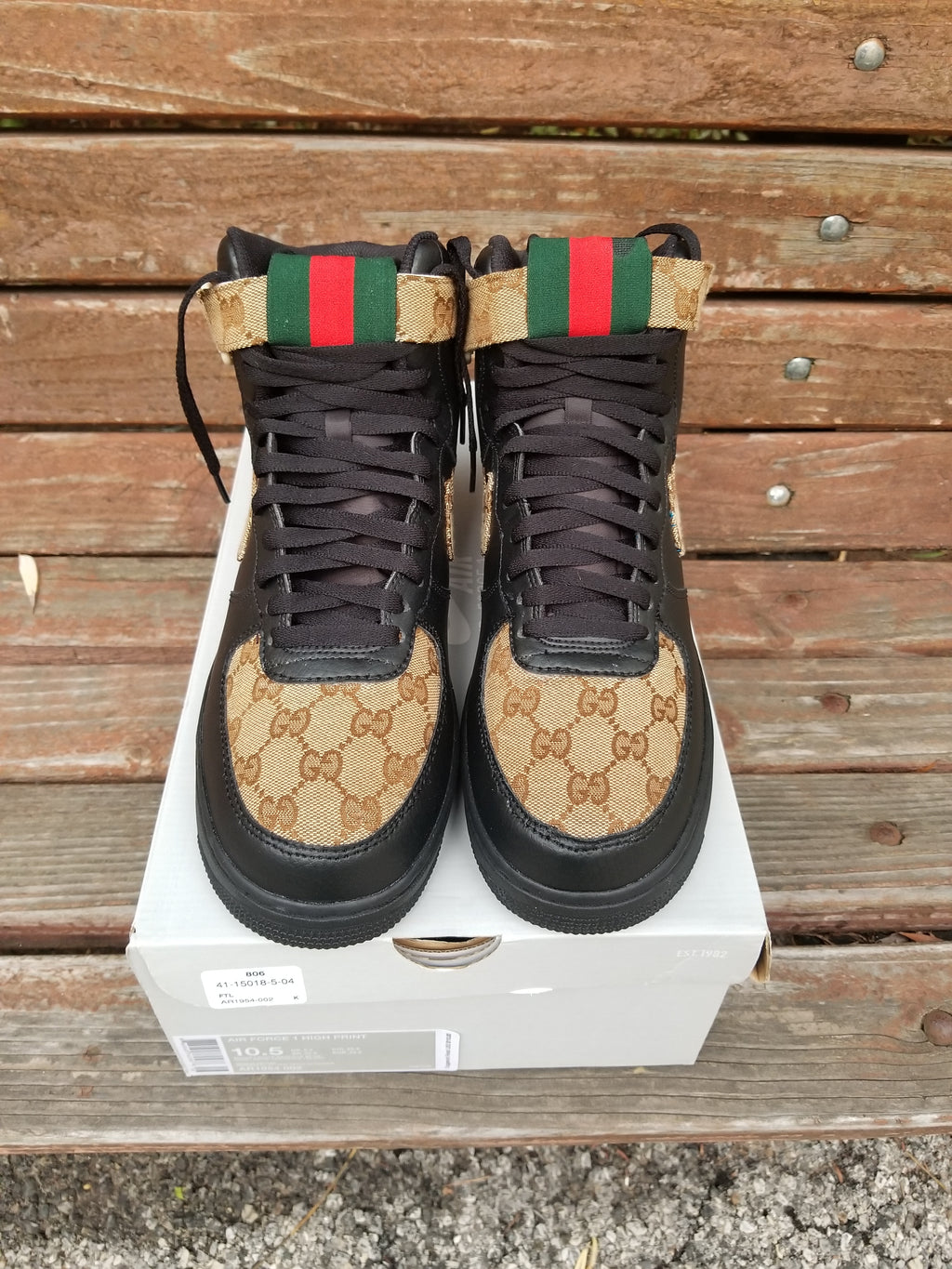 Gucci Air Force 1 Black - Fashion Style