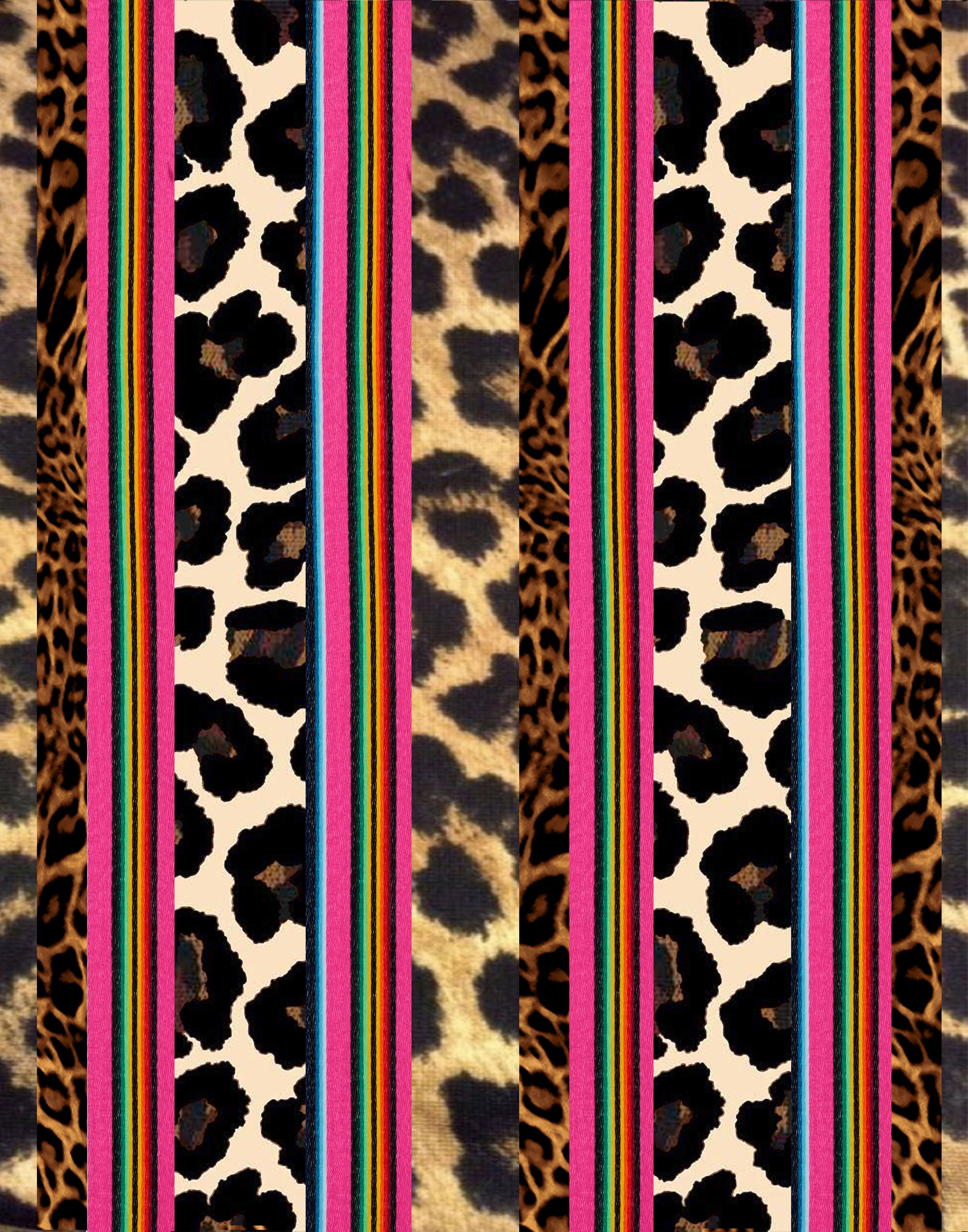 Turquoise Cheetah Print Pattern Vinyl 12 x 12