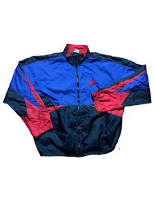 vintage nike windbreaker red and black