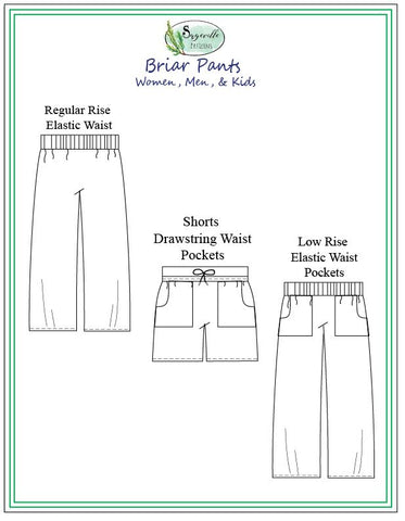 Briar Pants & Shorts – Sageville Patterns