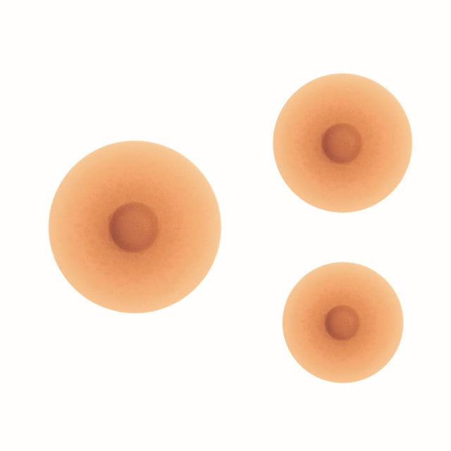 Amoena Fully Self Adhesive Nipple Set 136 In Ivory.Easy Application