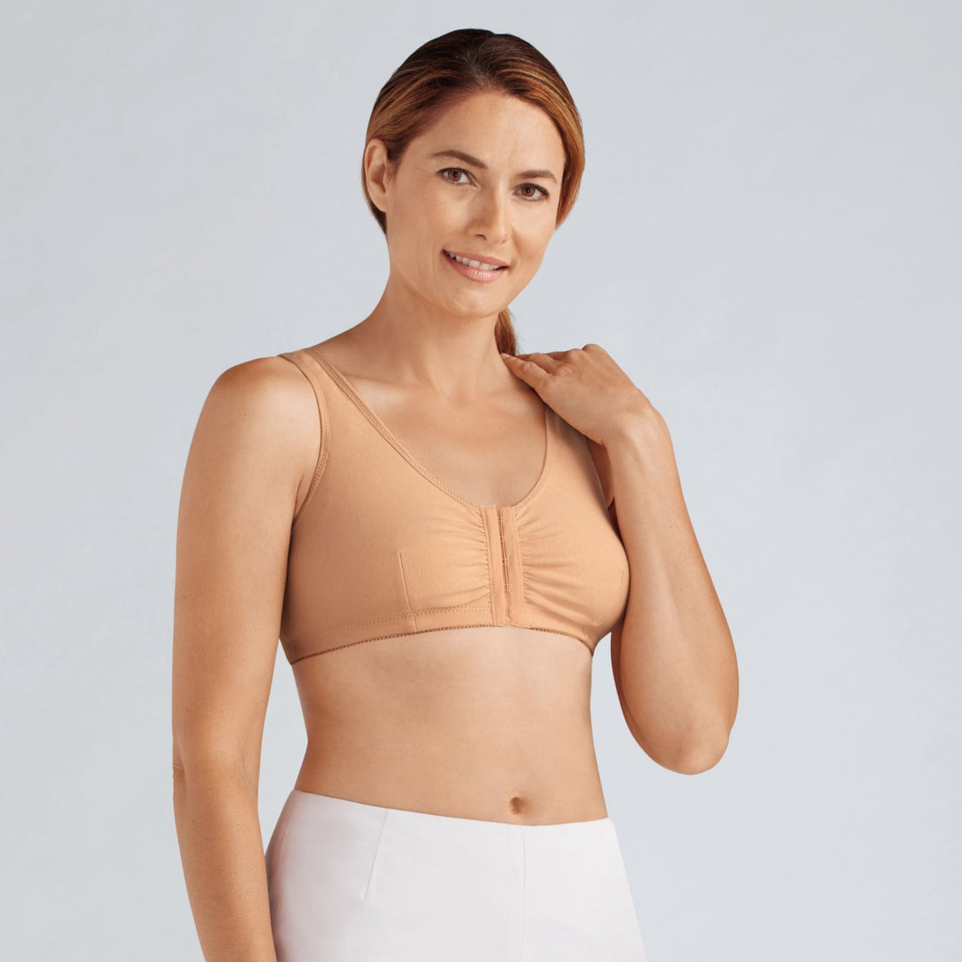 Nearly Me Victoria Post Mastectomy Lumpectomy Pocket Bra, Beige