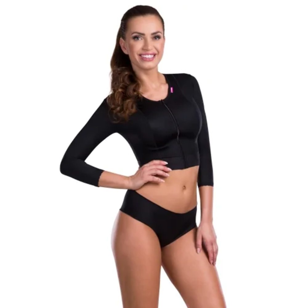 Marena FVOM 3/4 Sleeve Compression Arm Garment - Black – Breast Care  Victoria