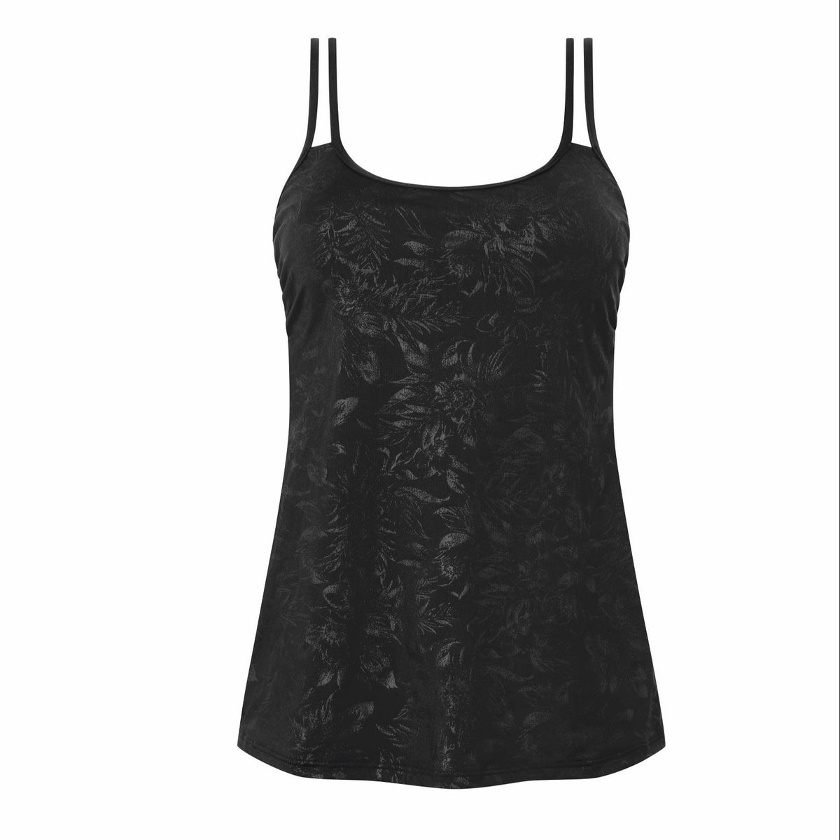 Amoena Manhattan Non Wired Pocketed Tankini Top - Black 71421 – Breast ...