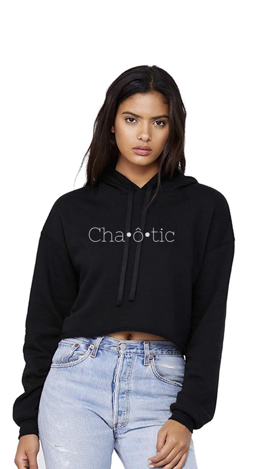 black crop top hoodie