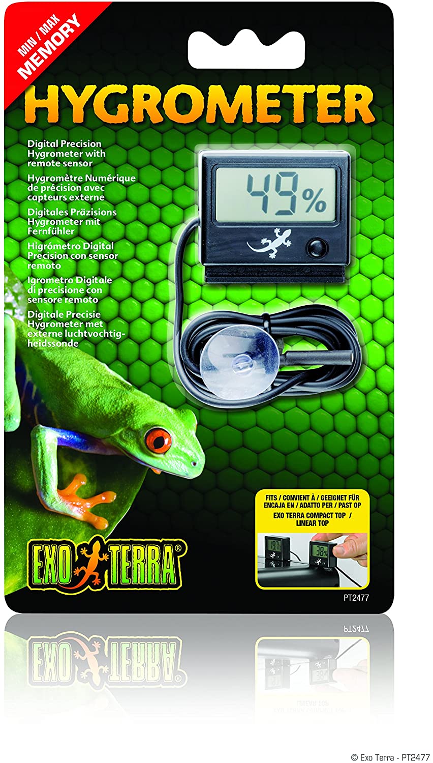 Hobby Numérique Hygromètre/Thermomètre (DHT2) Terrarium Serpents Lézards