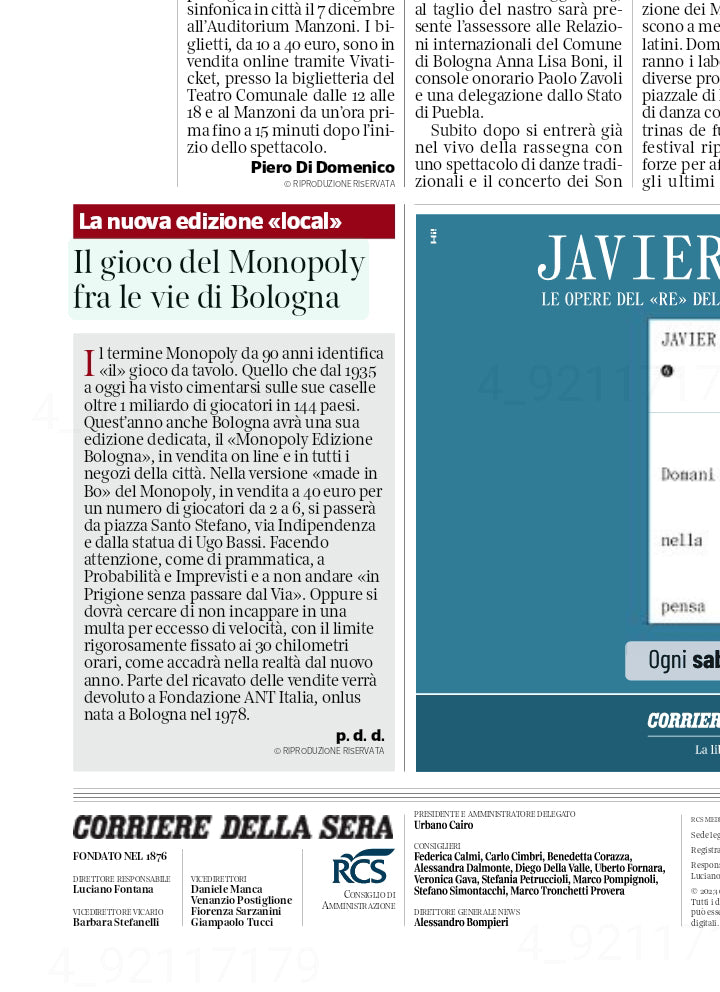 Monopoly Corriere della Sera