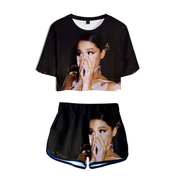 Girls Ariana Grande Crop Top Hoodies Cat Ear Hoodies Ariana Grande Merch Mosiyeef - ariana grande roblox