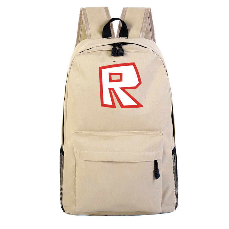 R Print Roblox Backpack For School Students Book Bag Daybag - r print roblox backpack for school students book bag daybag